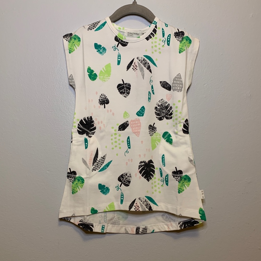 Miles Baby Garden on the Main Hi-Lo Dress NWT